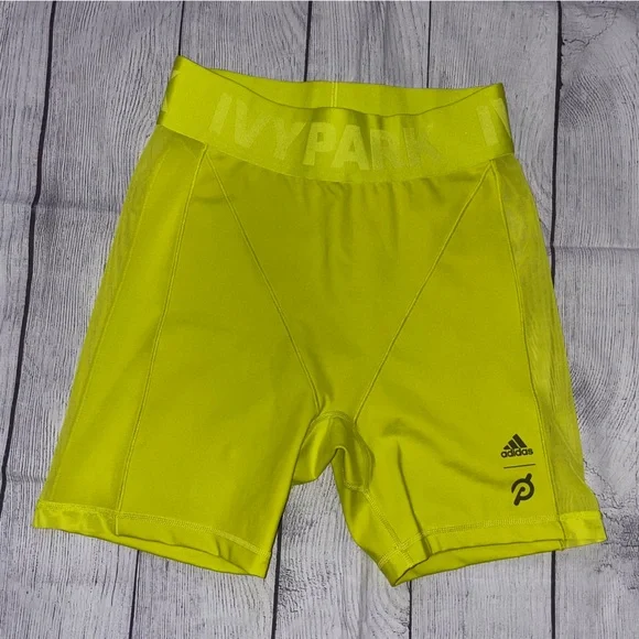 Ivy Park Peleton Yellow Biker Shorts - Picture 2 of 5